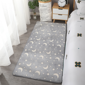 Soft Large Luminous Grey Moon Rugs Carpets for Home Decor or Nursery 02