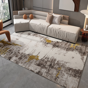 Abstract Modern Minimalist Faux Cashmere Living Room Rug Coffee Table Mat Bedroom Shaggy Floor Mats 05