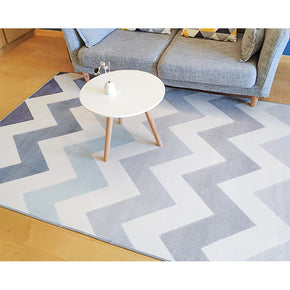 Simple Wave Ripple Modern Geometric Patterned Rug Bedroom Living Room Sofa Rugs Floor Mat