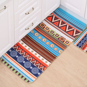 Colourful Geometric Patterned Entryway Doormat Runners Rugs Kitchen Bathroom Anti-skip Mats