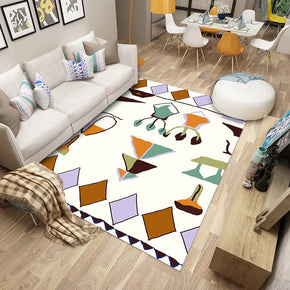 Customizable Modern Geometric Patterned Anti-slip Sofa Rug Table Rug Living Room Bedroom Area Rugs
