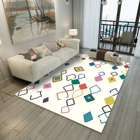 Customizable Modern Geometric Patterned Anti-slip Sofa Rug Table Rug Living Room Bedroom Area Rugs