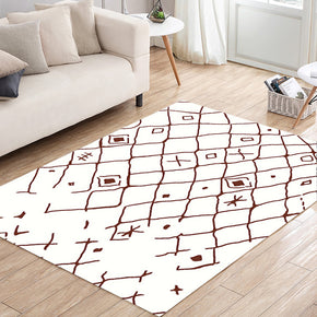 Customizable Modern Moroccan Geometric Patterned Anti-slip Sofa Rug Table Rug Living Room Bedroom Area Rugs
