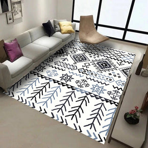 Customizable Modern Geometric Moroccan Patterned Anti-slip Sofa Rug Table Rug Living Room Bedroom Area Rugs