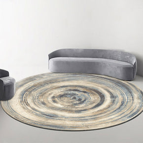 Quality Modern Universe Planet Round Luxury Carpet Striped Bedroom Floor Mat Rugs 01