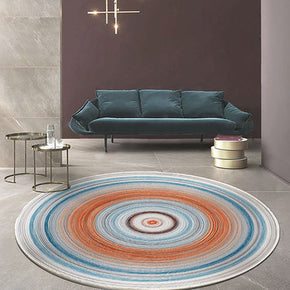 Quality Modern Universe Planet Round Luxury Carpet Striped Bedroom Floor Mat Rugs 06