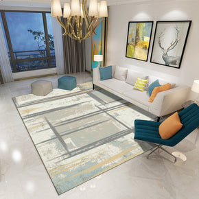 Modern Geometric Abstract Printed Patterned Carpet Living Room Bedroom Office Hall Floor Mat Rugs