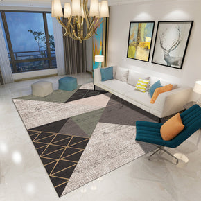 Printed Modern Fashion Geometric Patterned Carpet Living Room Bedroom Office Hall Floor Mat Rugs