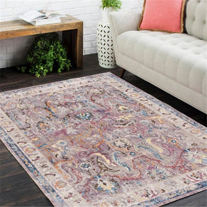 Traditional Shaggy Retro Vintage Floral Patterned Living Room Hall Office Bedroom Floor Rugs Size Customizable