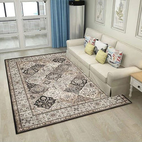 Printed Traditional Shaggy Vintage Patterned Area Rug for Living Room Hall Office Bedroom