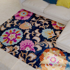 Purple Floral Traditional Rugs for the Living Room and Bedroom