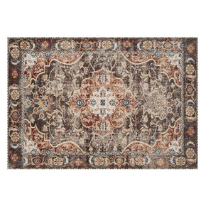 Brown Traditional Vintage Living Room Rugs for Hall Bedroom Office