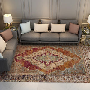 Printed Beautiful Traditional Shaggy Vintage Patterned Area Rug for Living Room Hall Office Bedroom