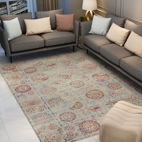 Traditional Retro Plush Patterned Area Carpets for Bedroom Living Room Hall and Office