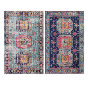 Beatuiful Printed Polyester Traditional Plush Vintage Rugs for Living Room Dining Room Bedroom Hall