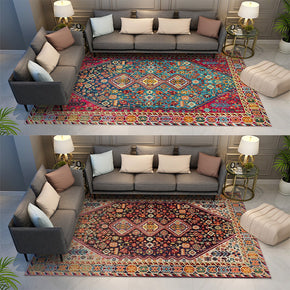 Polyester Fine Print Pretty Traditional Plush Vintage Rugs for Living Room Dining Room Bedroom Hall