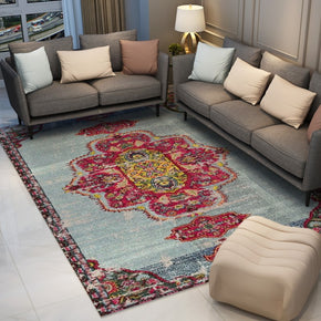 Traditional Plush Patterned Retro Area rug for Living Room Bedroom Office