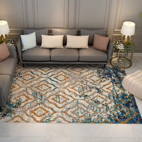 Geometric Traditional Plush Patterned Area Rugs for the Living Room and Bedroom