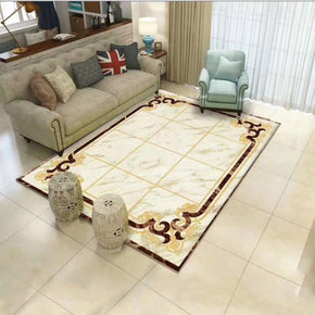 Modern Beige Plaid Carpets for Living Room Bedroom Rugs
