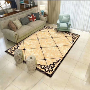 Yellow Plaid Modern Carpets for Living Room Bedroom Sofa Rugs