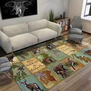 Patterned Modern Animal Plant Carpet for the Lobby Living Room Office