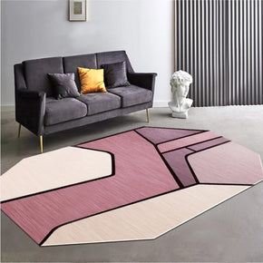 Pink Geometric Octagon Rugs for Kitchen Living Room Hall Bedroom Sofa