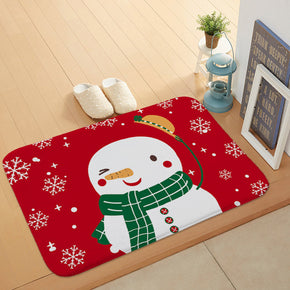 Cute Christmas Snowman Holiday Door Mat Kitchen Entryway Bathroom Christmas Decorations Gift Floor mats
