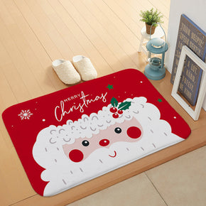 Lovely Santa Claus Christmas Holiday Door Mat Kitchen Entryway Bathroom Christmas Decorations Gift Floor mats