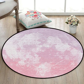 Round Pink Carpet Modern for Living Room Bedroom Kitchen Hall