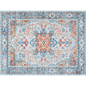 Floral Vintage Simple Traditional Polyester Area Rugs Floor Mat for Living Room Bedroom Hall Office
