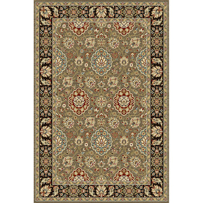 Vintage Brown Printed Pattern Traditional Area Rugs Floor Mat for Living Room Hall Office