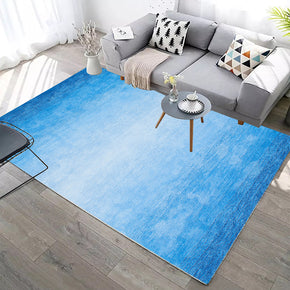Solid Blue Modern Contemporary Rugs for Living Room Dining Room Bedroom
