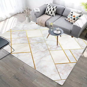 Modern Warm Colour Simple Geometric Contemporary Rugs for Living Room Dining Room Bedroom