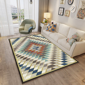3D Lozenge Modern Geometric Contemporary Rugs for Living Room Dining Room Bedroom