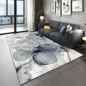 Splashed Black Modern Geometric Contemporary Rugs for Living Room Dining Room Bedroom