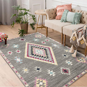 Quality Pretty Grey Modern Geometric Contemporary Rugs for Living Room Dining Room Bedroom