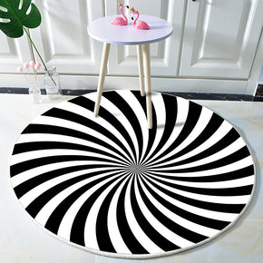 Spiral 3D Stripes Rug for Living Dining Room Bedroom Kitchen Floormat