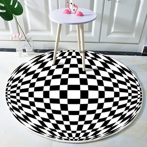Three-dimensional Optical Illusions Round Area Rug for Living Dining Room Bedroom Kitchen Floor Rug