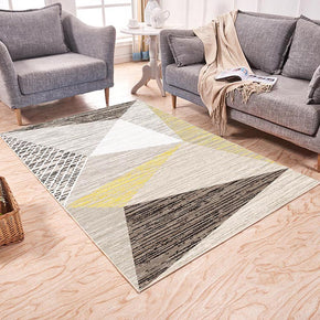 Triangle Modern Geometric Contemporary Rugs for Living Room Dining Room Bedroom
