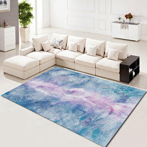 Blue Purple Watercolour Modern Area Rugs Floor Mat for Living Room Bedroom Office Hall