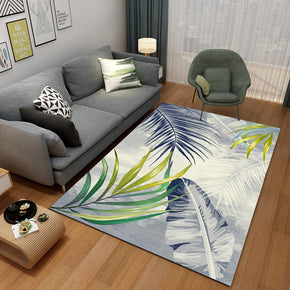 Leaves Printed Pattern Modern Rugs for Living Room Bedroom Dining Room