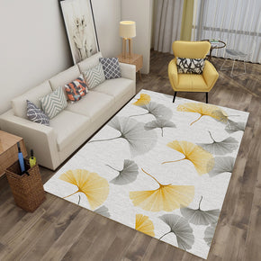 Ginkgo Leaf Simple Modern Contemporary Rugs for Living Room Dining Room Bedroom