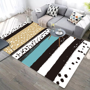 Striped Ink Modern Geometric Contemporary Rugs for Living Room Dining Room Bedroom.