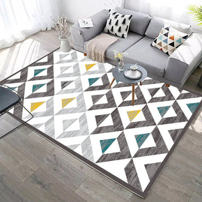 Triangle Pattern Modern Geometric Rugs for Living Room Dining Room Bedroom