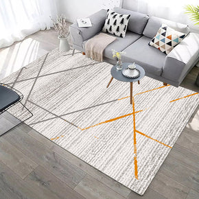 Grey Plain Patterned Modern Geometric for Living Room Dining Room Bedroom