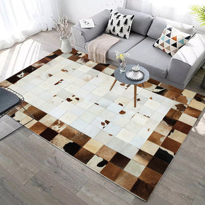 Fashion Modern Checkered Contemporary Geometric Rugs for Living Room Dining Room Bedroom Hall