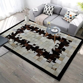 Quality Modern Contemporary Geometric Checkered Rugs for Living Room Dining Room Bedroom Hall