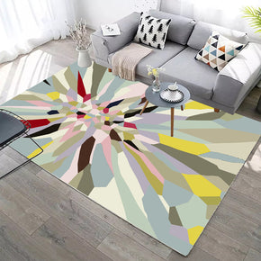 Colourful Striped Modern Geometric Contemporary Rugs for Living Room Dining Room Bedroom