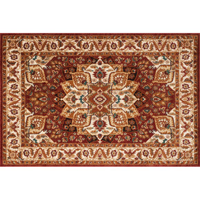 Traditional Area Rugs Floral Vintage Polyester Pattern Floor Carpet for Hall Living Room Office Bedroom