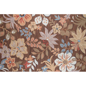 Floral Vintage Polyester Pattern Traditional Floor Carpet Area Rugs for Office Bedroom Hall Living Room